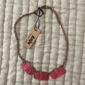 Anju copper patina necklace